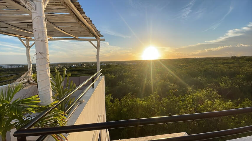 Rooftop con vista a isla Catalina en La Romana